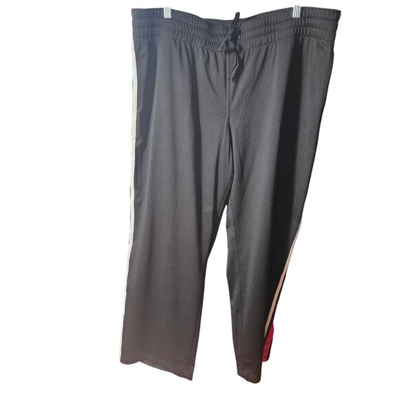 Danskin Now Black Athletic Pants With Pink & White Side Stripes XXL - Picture 2 of 6